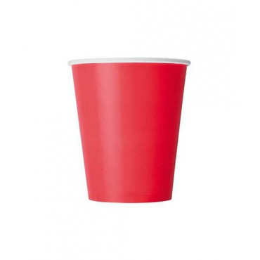 Бумажный стакан Красный d=70 165мл