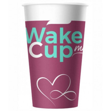 Бумажный стакан Wake Me Cup d=90 400мл