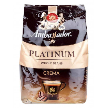 Кофе в зернах Ambassador Platinum Crema 1000 гр (1 кг)