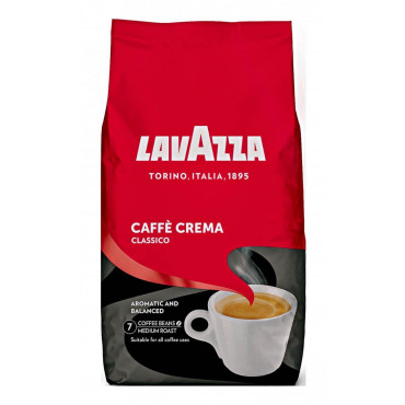 Кофе в зернах Lavazza Caffe Crema Classico 1000 гр (1кг)