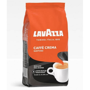 Кофе в зернах Lavazza Caffe Crema Gustoso 1000 гр (1кг)