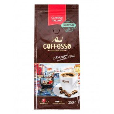 Кофе молотый Coffesso Classico Italiano 250 г (0,25 кг)