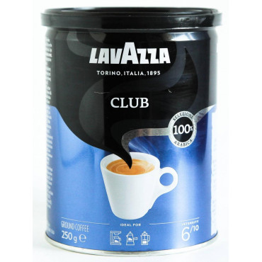 Кофе молотый Lavazza Club 250г (банка)