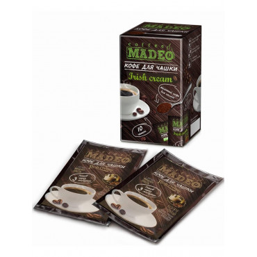 Кофе молотый Madeo Irish Cream для чашки 10шт