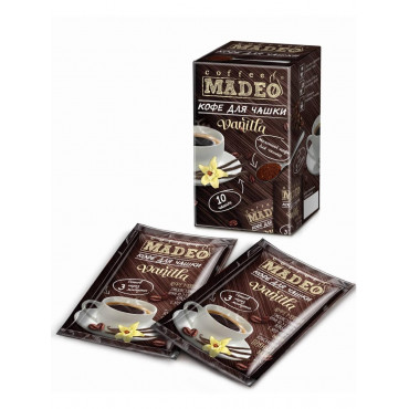 Кофе молотый Madeo Vanilla для чашки 10шт