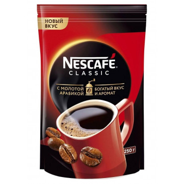 Кофе раств. с молотым Nescafé Classic пакет 250г