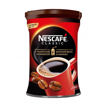 Кофе растворимый Nescafé Classic 230г (банка)