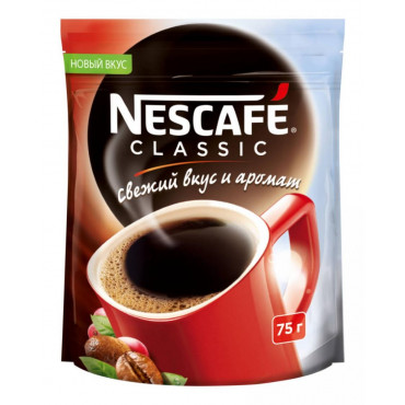 Кофе растворимый Nescafé Classic пакет 75г