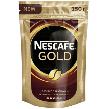Кофе растворимый Nescafé Gold пакет 150г
