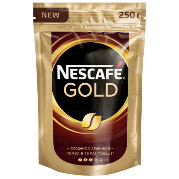 Кофе растворимый Nescafé Gold пакет 250г