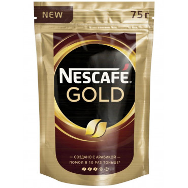 Кофе растворимый Nescafé Gold пакет 75г