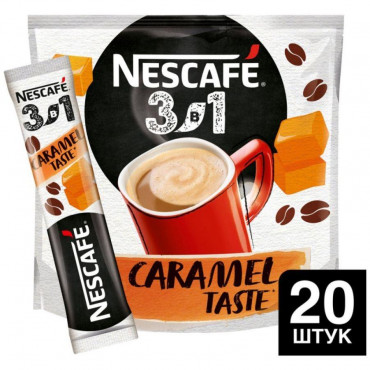 Кофе в стике Nescafe 3в1 Карамель стик 14.5г