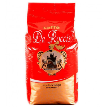 Кофе в зернах De Roccis Rossa Cremoso 1000 г (1 кг)