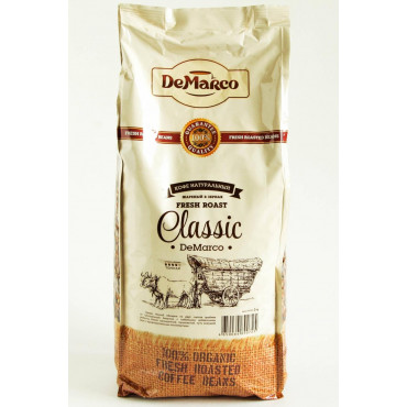 Кофе в зернах DeMarco Fresh Roast Classic 1000 гр (1 кг)