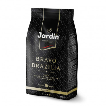 Кофе в зернах Жардин Bravo Brazilia 1000 гр (1кг)