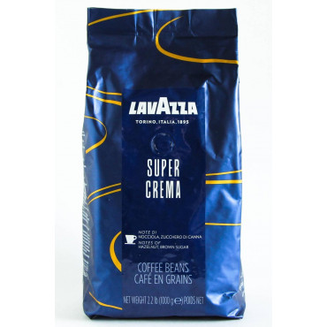 Кофе в зернах Lavazza Espresso Super Crema 1000 гр (1кг)