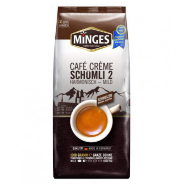 Кофе в зернах Minges Cafe Creme Schumli 2 1000 г (1 кг)