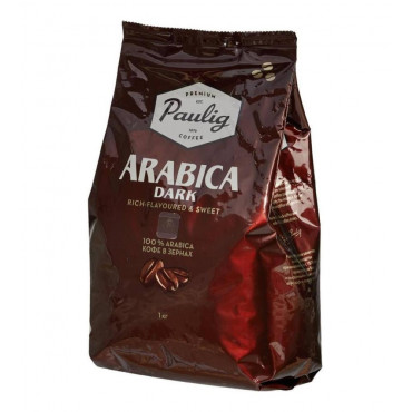 Кофе в зернах Paulig 100% Arabica Dark 1000 гр (1кг)