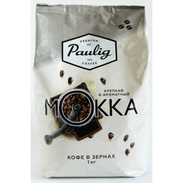 Кофе в зернах Paulig Mokka 1000 г (1кг)