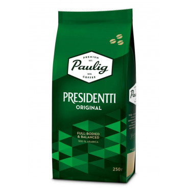 Кофе в зернах Paulig Presidentti Original 250 г (0,25 кг)