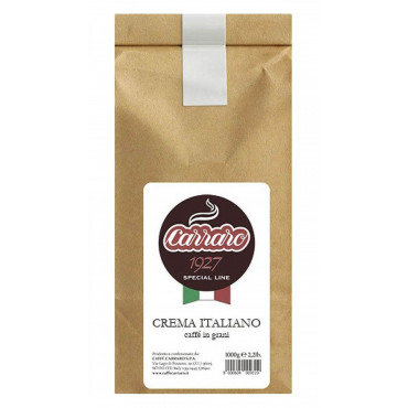 Кофе зерновой Carraro Crema Italiano 1000 г (1 кг)