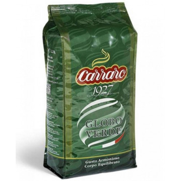 Кофе зерновой Carraro Globo Verde 1000 г (1 кг)