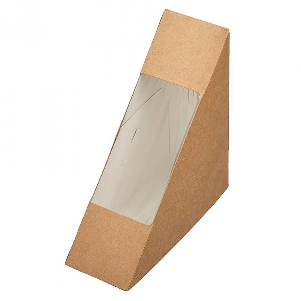 Упаковка для сэндвича Sandwich50 130*130*50 мм крафт картон