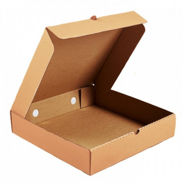 Коробка с крышкой для пирога 280x280x70 мм крафт-крафт