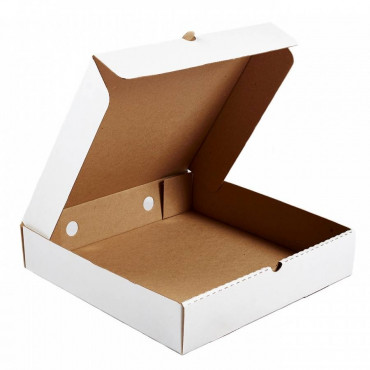 Коробка с крышкой для пирога 280x280x70 мм бел.-крафт