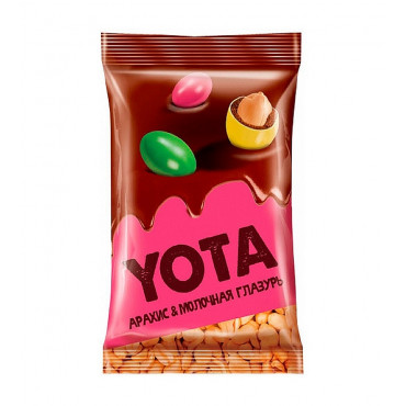 Арахис YOTA в молочно-шоколадной и сахарной глазури 40 г