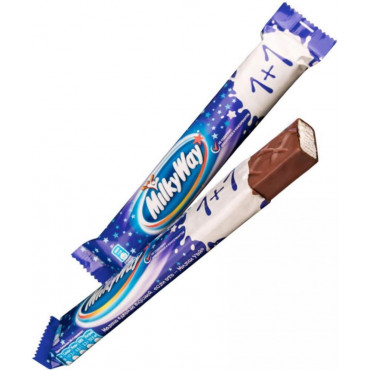Батончик шоколадный Milky Way 1+1 52г