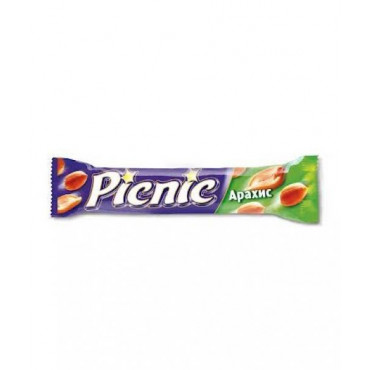 Батончик шоколадный Пикник Picnic арахис 38гр