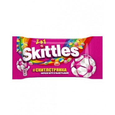 Драже Skittles 2 в 1 розовый Скитлс 38г
