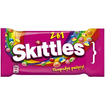 Драже Skittles 2 в 1 розовый Скитлс 38г