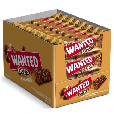 Шоколадный батончик ETi WANTED POPS Caramel 28 г