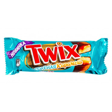 Шоколадный батончик Twix Твикс Соленая карамель 55г