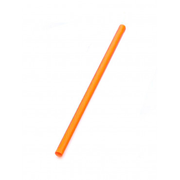 Трубочки оранж. пластиковые в инд. упак. 190мм d=10мм