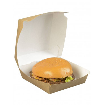 Коробка для гамбургера Крафт 120*120*70мм
