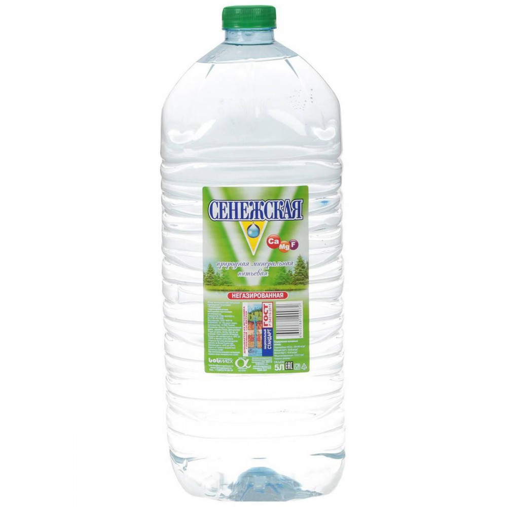 Минеральная вода 5 литров. Вода "Сенежская" 5л. Вода Сенежская 5 литров. Вода питьевая «Сенежская» природная негазированная, 1,5 л. Минеральная вода Сенежская 5 литров.
