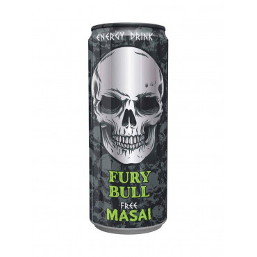 Энергетический напиток FREE MASAI Fury Bull 500мл ж/б