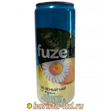 FuzeTea зеленый чай Манго Ромашка 330мл ж/б